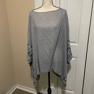 Three Bird Nest Poncho Top